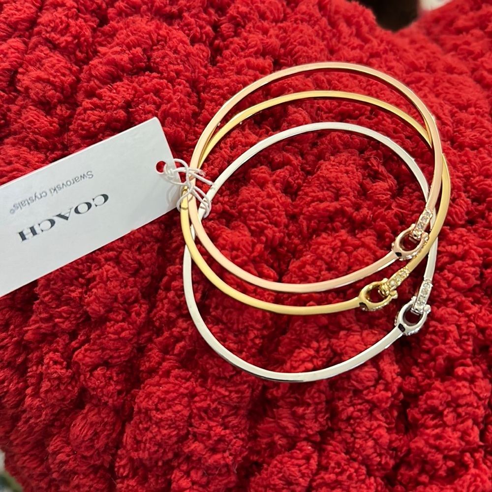 The Coach Bangles - Gold, Silver Rose Gold